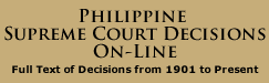 Philippine Supreme Court Decisions